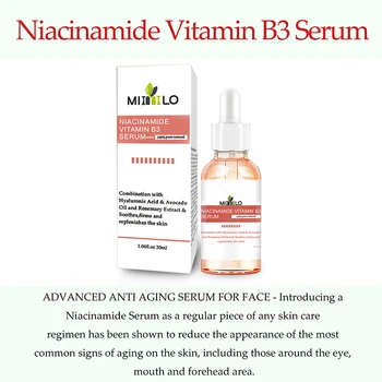 

Niacinamide Serum Face Serum Vitamin B3 Anti-Aging Shrink Pore Moisturizing Lifting Firming Essence Face Cream 30ml