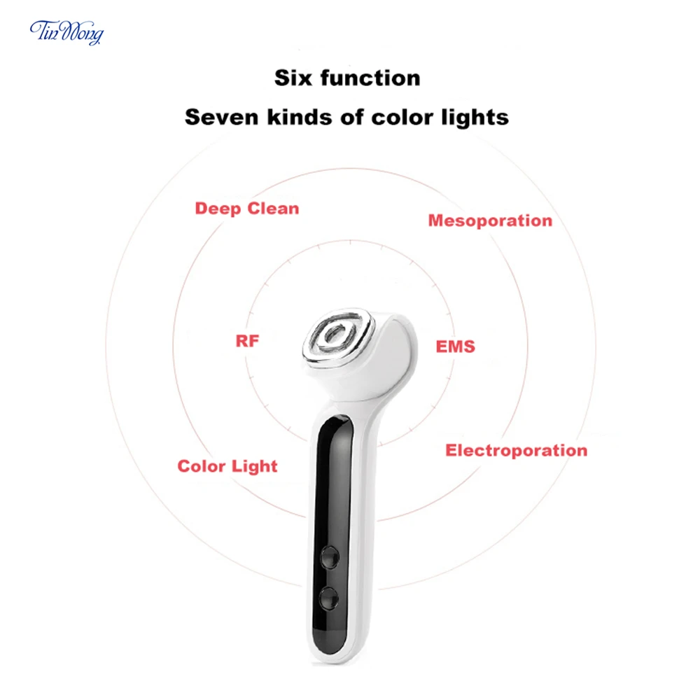  LED Photon Light Therapy Skin Rejuvenation Device Vibrator Massage 7 Colors EMS Galvanic lon +/- 5  - 4000202439253