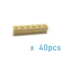 Blocs de construction pour enfants, 40 pièces, briques à chiffres épais 1x6 points, éducatif, créatif, taille Compatible avec les jouets lego en plastique ► Photo 2/6