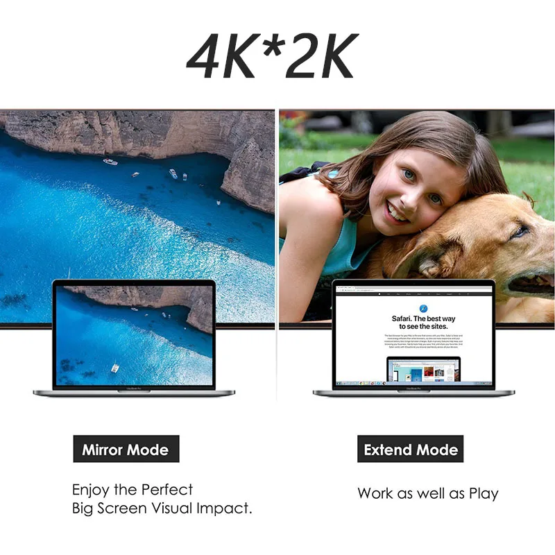 USB C к HDMI адаптер, кабель usb type C к HDMI 4K адаптер, Thunderbolt 3 совместимый, совместим с MacBook Pro