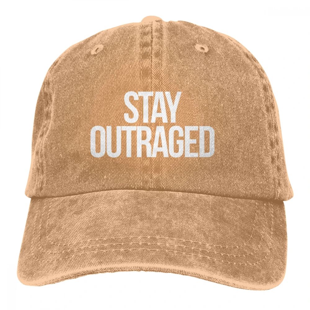 Оставайтесь огорченным Casquette черные унисекс Мужские Женские джинсовые бейсболка с ремешком кепки регулируемые Гольф папа шляпа - Цвет: Хаки