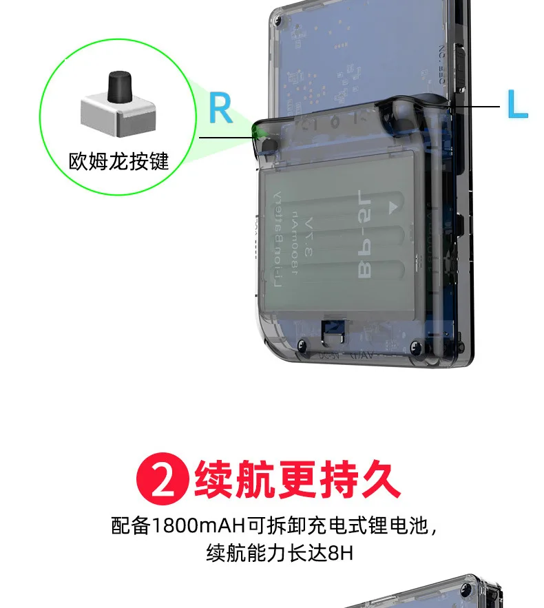 RG300 Ретро игры с открытым исходным кодом портативные мини игры, совместимые с GBA FC Аркады с 169 играми 16bit 1800mah