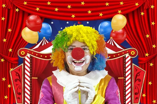 Photo Backdrop Circus Theme Party Newborn Baby Birthday Carnival Clown Play Show Children Portrait Photography