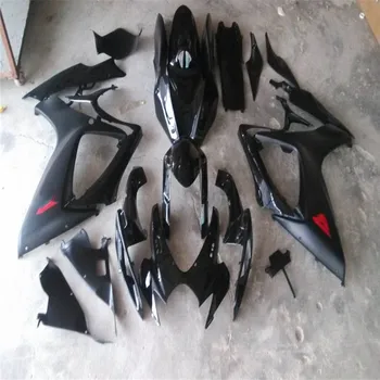 

Fit for SUZUKI black GSXR 600 750 fairing kit K6 2006 2007 GSX-R600 GSX-R750 06 -07 black custom fairings set