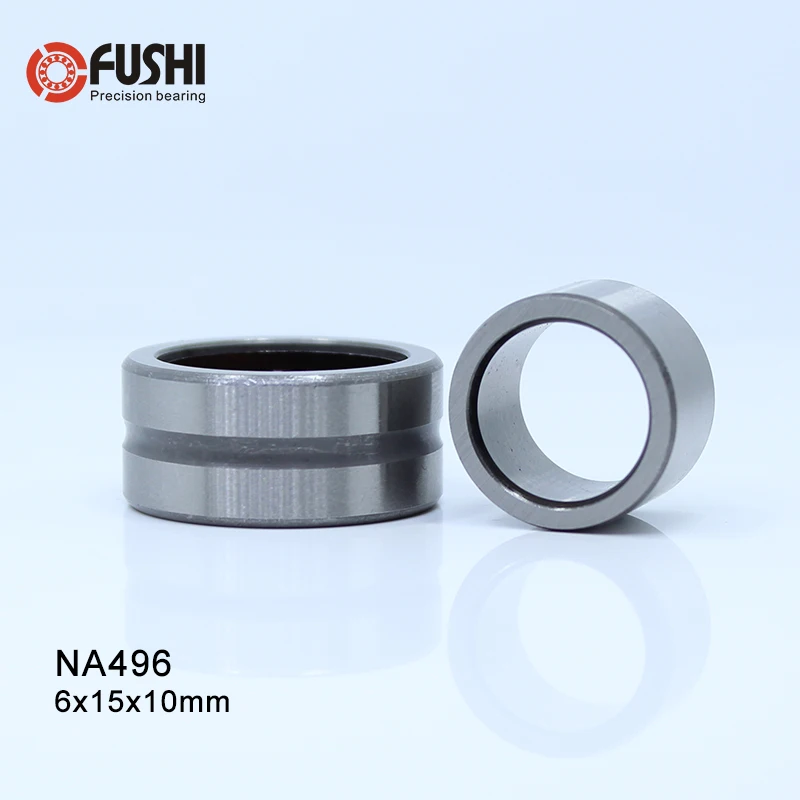 

NA496 Bearing 6*15*10 mm ( 1 PC ) Solid Collar Needle Roller Bearings With Inner Ring 4524096 NA49/6 Bearing