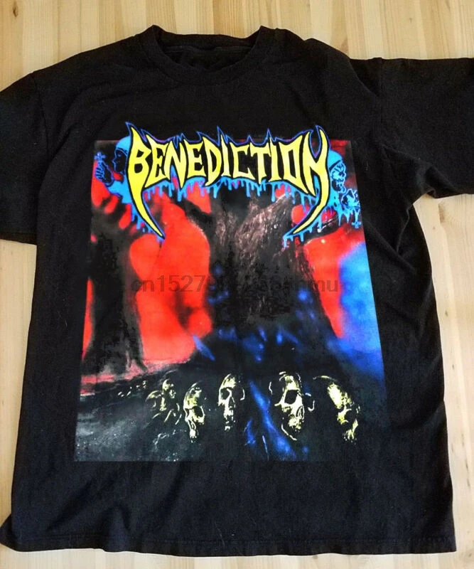 Vtg Rare BENEDICTION Shirt Napalm Death Terrorizer Sodom entombed Asphyx death |