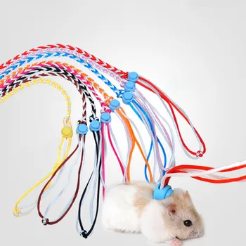

1.4m 2.0m Adjustable Pet Hamster Leash Pet Accessories Outdoor Leads Rabbit Squirrel Harness Leashes for Hamster Cage