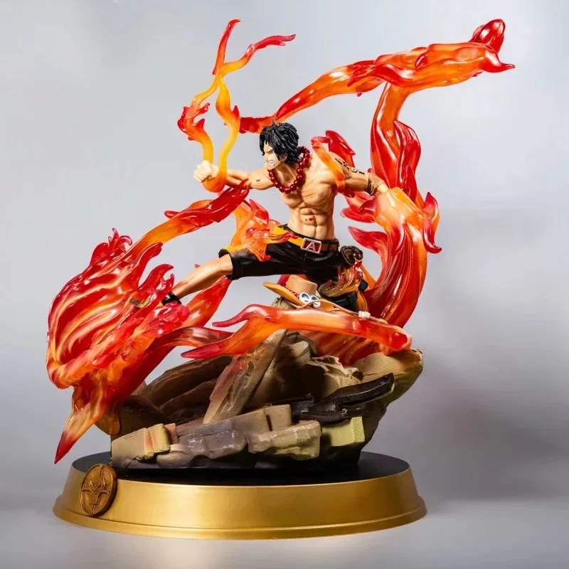 Japanese Anime Statue ONE PIECE Portgas D Ace With Fire Fist Battle Ver. GK PVC Action Figure luffy Zoro Model Toys Brinquedos