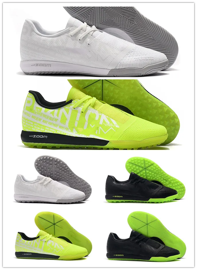 

Men Zoom Phantom VNM Pro TF IC Venom Turf Indoor New Lights Under The Radar Soccer Football Shoes Boots Cleats