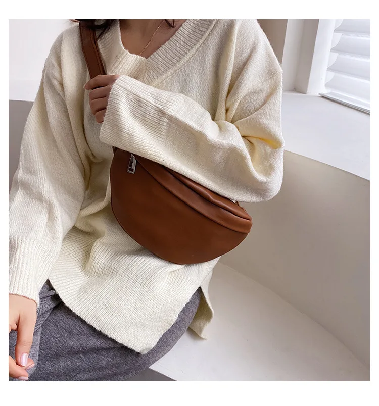 The Luxury Lifestyle Portal PU Leather Shoulder Waist Bag Women Fanny