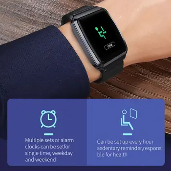 

Sport Bracelet Fitness Tracking Pedometer Bluetooth Smartwatch Pedometer Waterproof Heart Rate Monitoring 1.3 inch IPS Screen