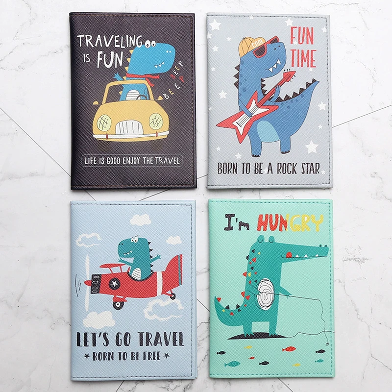 Kawaii мультфильм шаблон обложка для паспорта для детей студентов Air ...