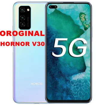 

Stock Original Honor V30 Smart Phone 5G Android 10.0 Kirin 990 6.57" FHD 2400X1080 8G RAM 128G ROM 40.0MP 5 Cameras Fingerprint
