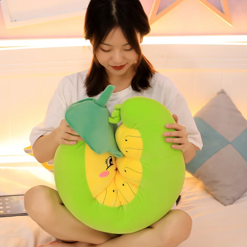 

80 / 50cm cute caterpillar big plush doll kawaii animal plush toy creative pillow pillow sofa cushion child gift