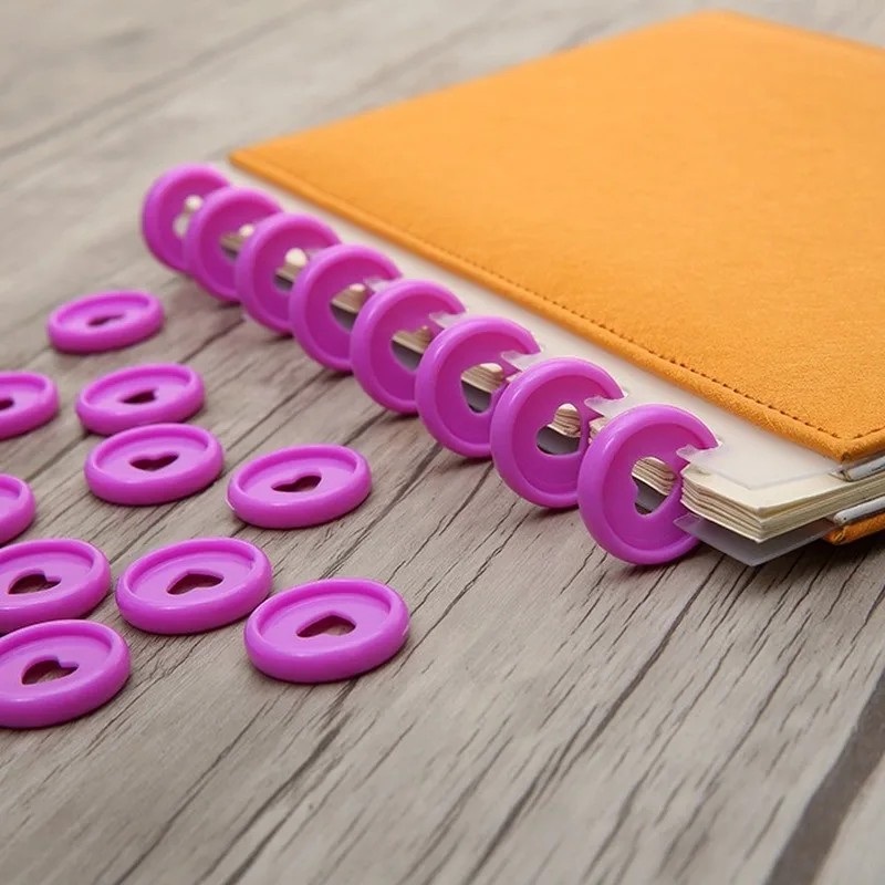 

10PCS24mm outer diameter study with me plastic book ring ring loose-leaf binding ring-disc dish plate buckle