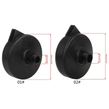 

1pc 16/20mm Black Plastic Male Threaded Exhaust Noise Muffler Air Filter Silencer Compressor