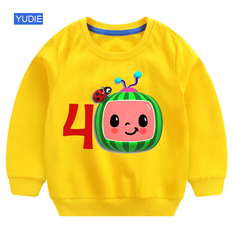 hoodie for baby boy Kids Sweatshirts Toddler Baby Boy Hoodie Cool Birthday Clothing Little Girl Clothes Children's Clothing Infant Cocmelon T Shirts children's sweatshirts