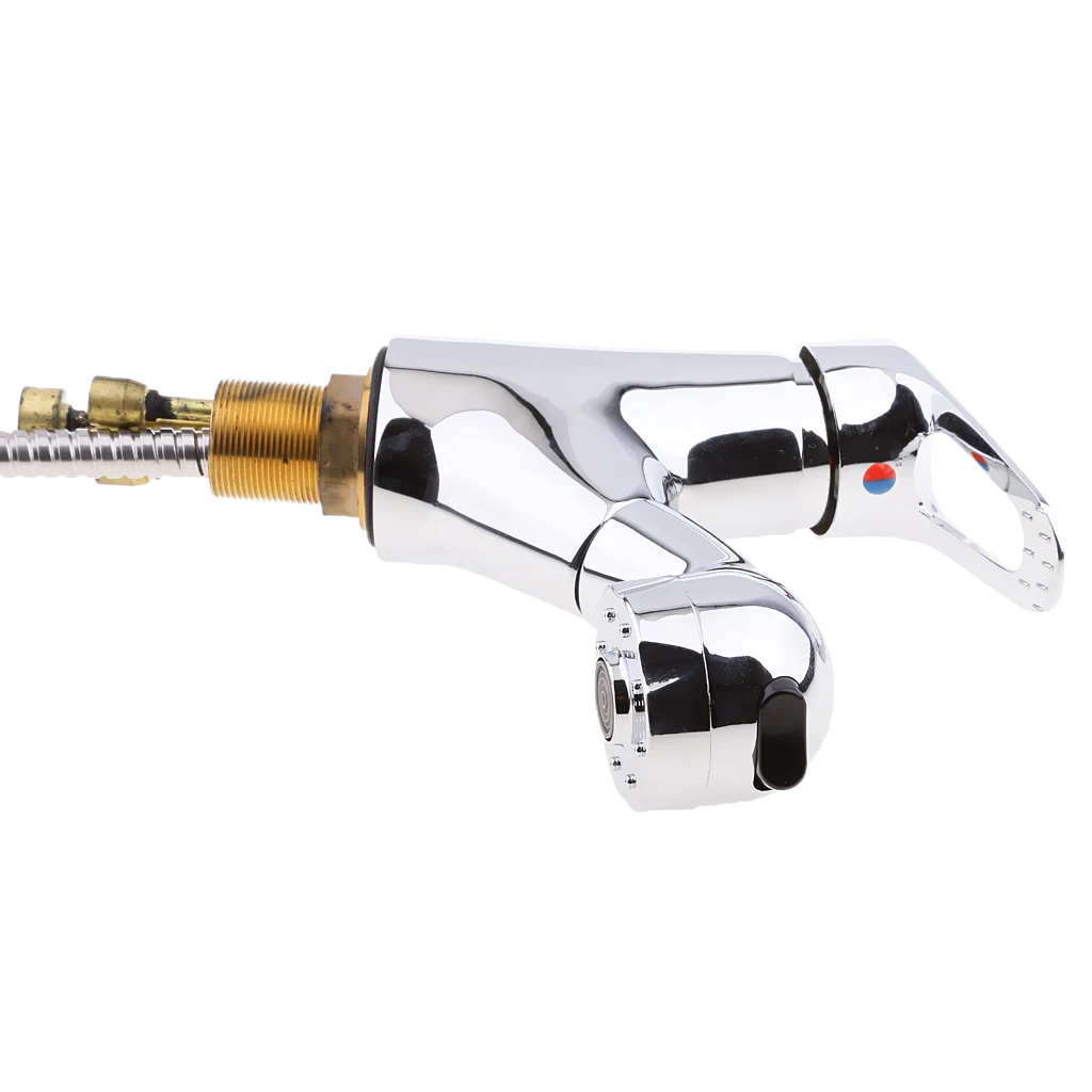 2 in 1 Chrome Rain Water Shower Head Wash Basin Faucet for RV Caravan
