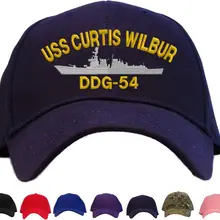 Бейсбольная кепка с вышитым принтом USS Curtis Wilbur DDG-54, 7 цветов