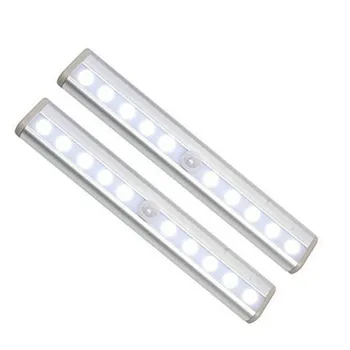 

PIR LED Motion Sensor Light Cupboard Wardrobe Bed Lamp 6/10 LEDs LED Under Cabinet Night Light for Closet Stairs Kitchen