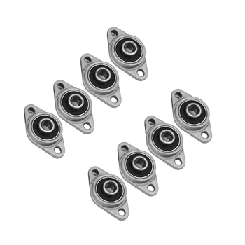 

8Pcs KFL08 3D Printer Parts Horizontal 8mm Diameter Zinc Alloy Housing Pillow Block Bearing (Silver-Pillow Block Bearing KFL08)
