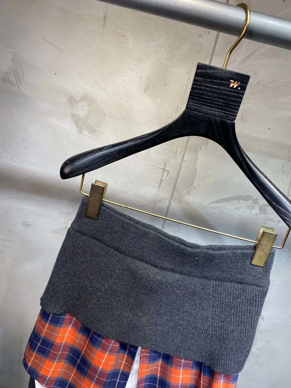 2019FW winner Новая Женская Лоскутная шерстяная вязаная юбка женская повседневная юбка средней длины 2 цвета ddxgz2