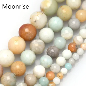 

Amazonite Gemstone Loose Beads Natural Round 4 6 8 10 12mm Crystal Energy Stone Healing Power for Jewelry Making HK062