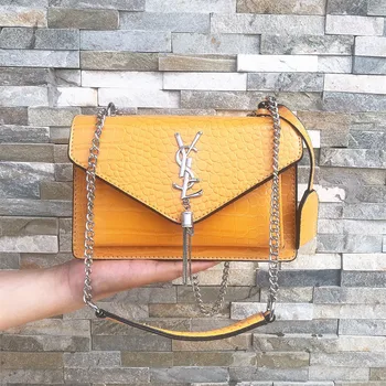 

2020 New Handbags Fashion Chic Shoulder xie kua bao Crocodile Chain Small Package ladiesbags Casual Tote