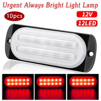 

10pcs 36W Car Light 12LED Red Truck Motorcycle Car Off-road Vehicle Urgent Light Fog Lamp For Cars Trucks
