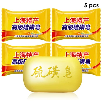 

Sulfur Soap Skin Conditions Acnes Psoriasis Seborrhea Eczema Anti Fungus Bath Whitening Soap Shampoo