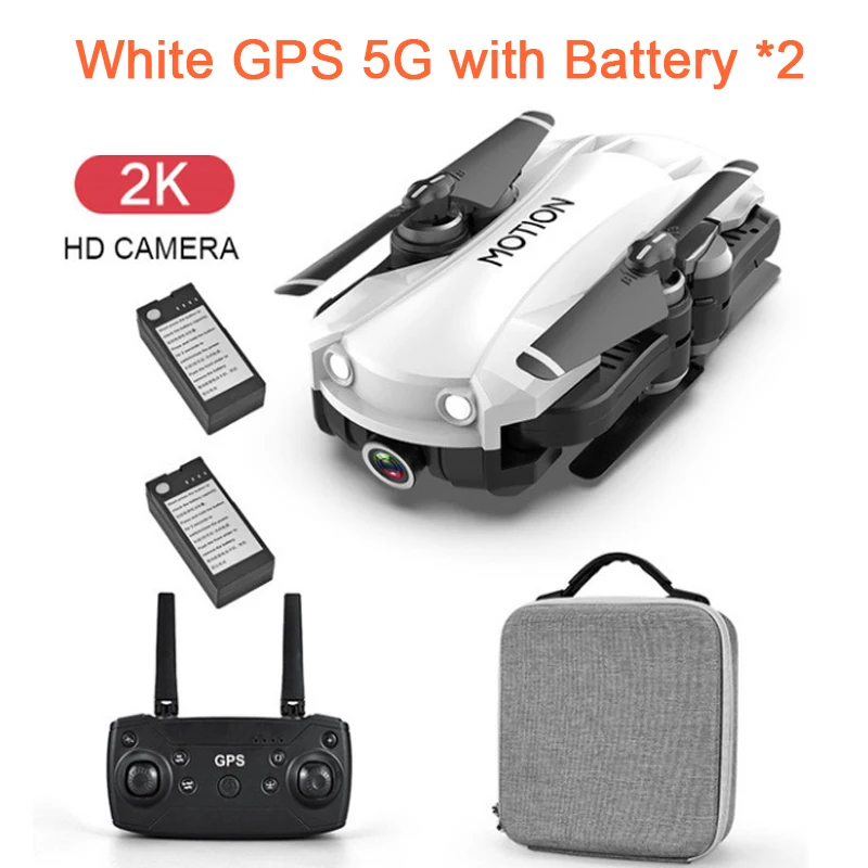 R10 Дрон с GPS 5G Wi-Fi FPV Дрон GPS смарт-Квадрокоптер с камерой 2k HD Дрон селфи Электрическая регулировка Камера Вес зондирования вертолет Дрон Профессиональный VS F11 CG033 SG900S H3 - Цвет: white with battery 2