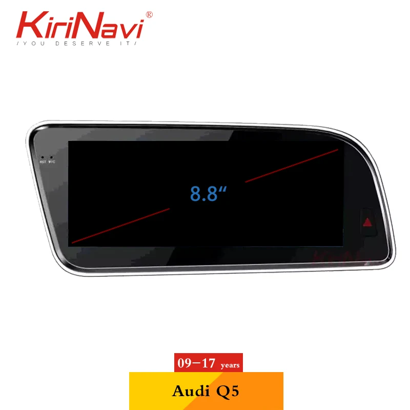 Sale KiriNavi 8.8" Android 8.1 Car Radio For Audi Q5 Car Audio Android Gps Navigation Car Dvd Multimedia Player 2009-2017 Bluetooth 1