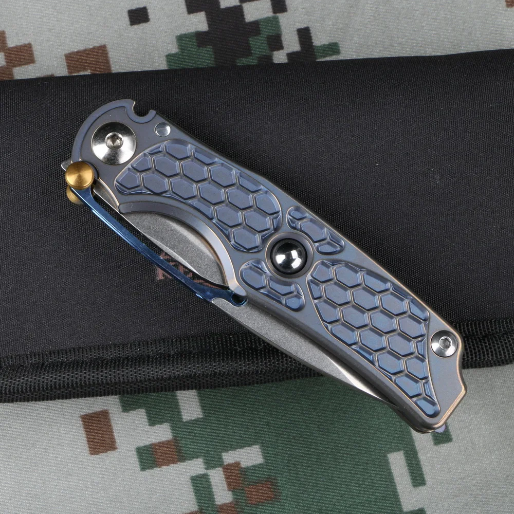 Складной нож KEVIN JOHN Reeve TiLock M390 титановые ножи с титановой ручкой для кемпинга и