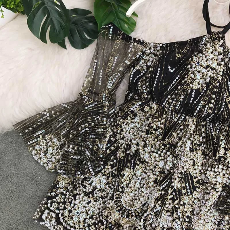 Moda feminina, модные брендовые дизайнерские женские летние комбинезоны, женские сексуальные комбинезоны с бретельками, сетчатые Кружевные Боди с открытыми плечами