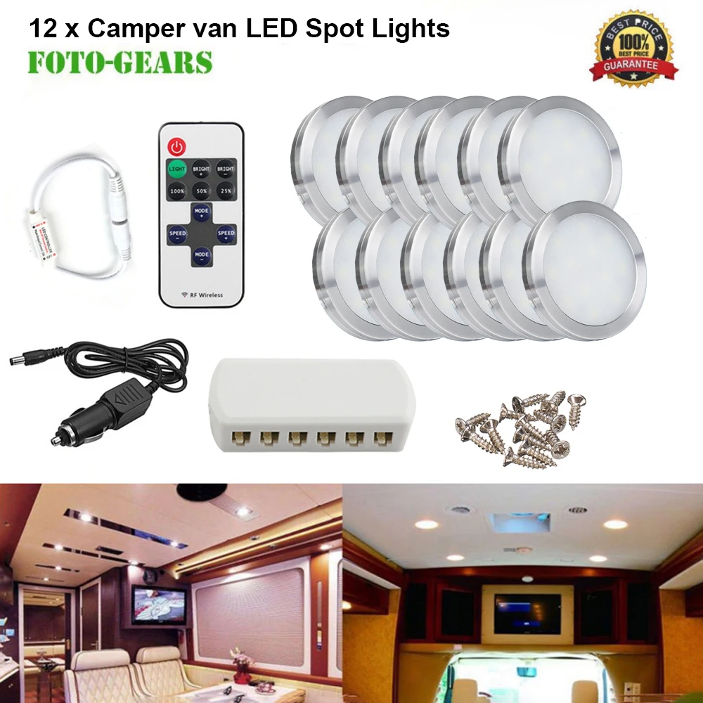 6/10/12pcs Interior Lighting Boat Camping Trailer Lights LED Spot Light Van Camper Caravan Motorhome 12V | Автомобили и мотоциклы
