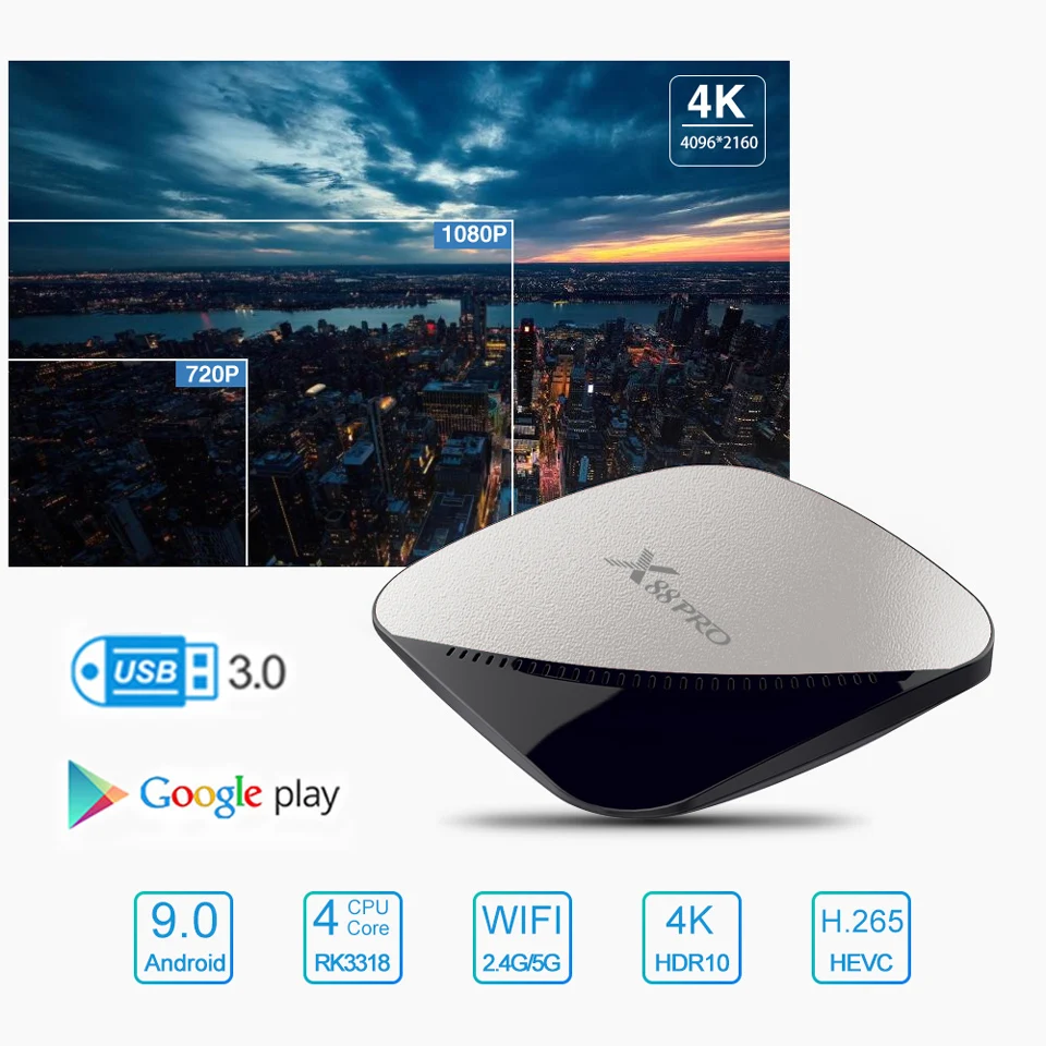 IPTV Франция, Италия Android 9,0 X88Pro арабский QHDTV IPTV подписка 2G 16G двухдиапазонный wifi RK3318 IPTV Германия Великобритания Индия смарт-бокс