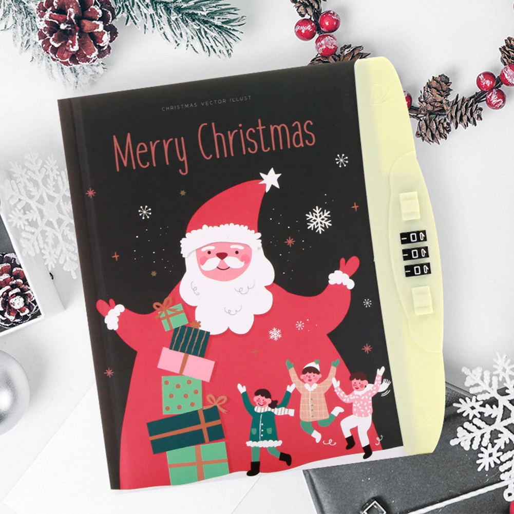 Christmas Gift Notebook Journal B6 Travelers Diary Weekly Monthly Planner Organizer Note Book with Lock 2020 New Arrival | Канцтовары