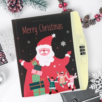 

Christmas Gift Notebook Journal B6 Travelers Diary Weekly Monthly Planner Organizer Note Book with Lock 2020 New Arrival