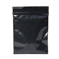 AWEPK 200pcs Black Zip Lock Opaque PE Plastic Package Bags Heat Sealable Light-proof Grocery Jewelry Privacy items Packing Bag 2