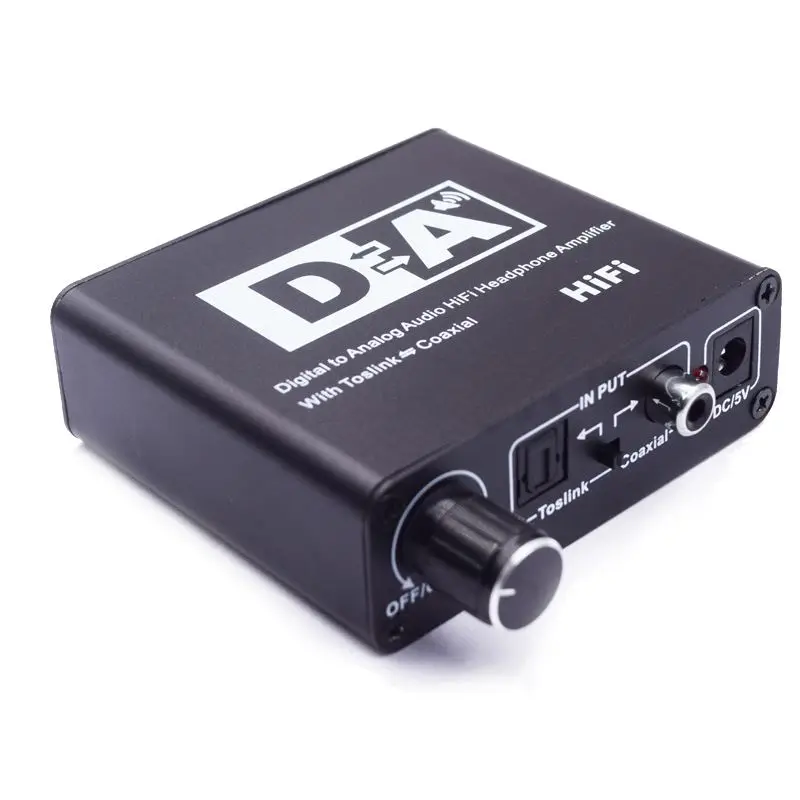 new headphone amplifier fiber coaxial HIFI digital to analog digital fiber coaxial simulation EU Plug