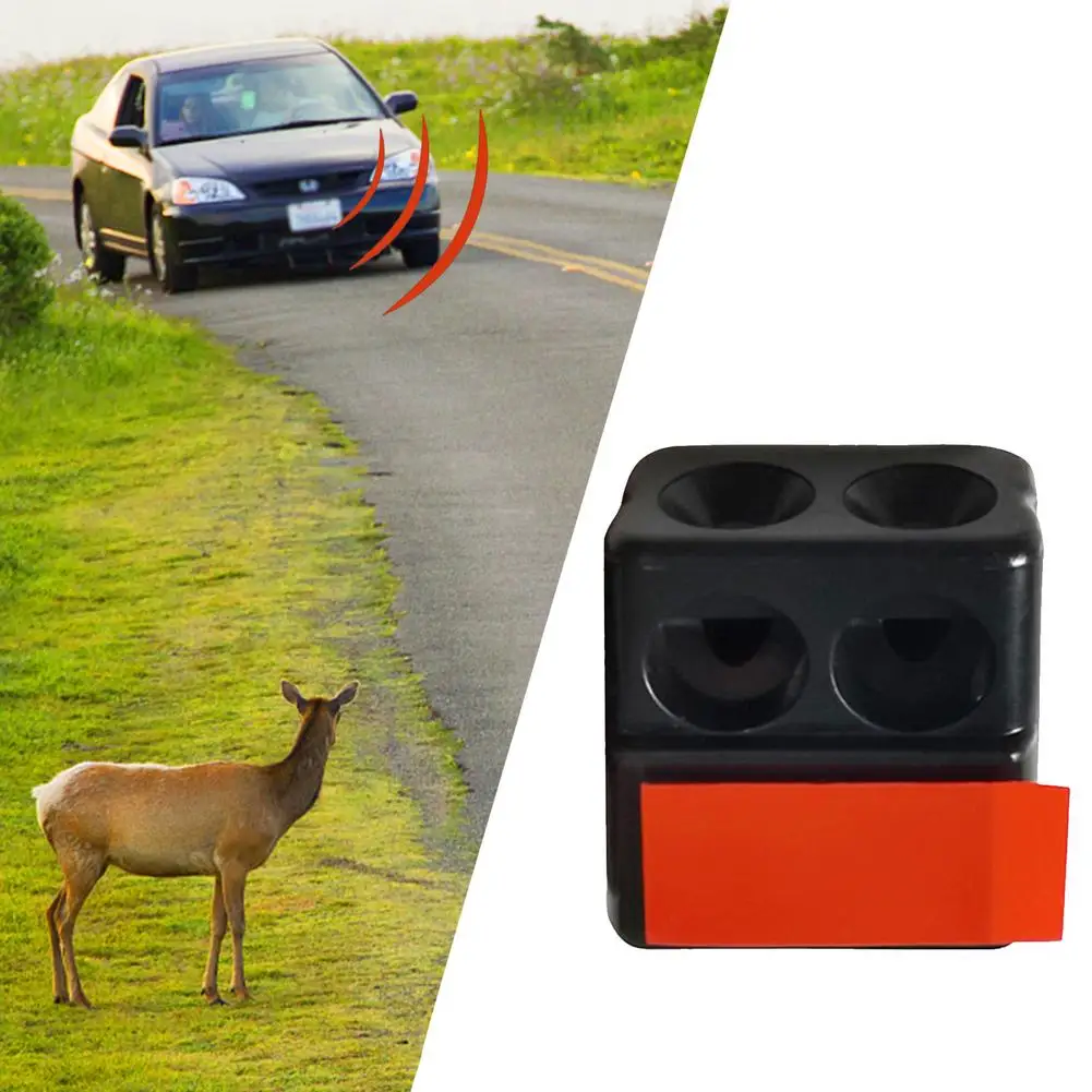 Ultrasonic & Wind Power Deer Warning Self-Adhesive Deer Whistles Animal Warning Device For Car