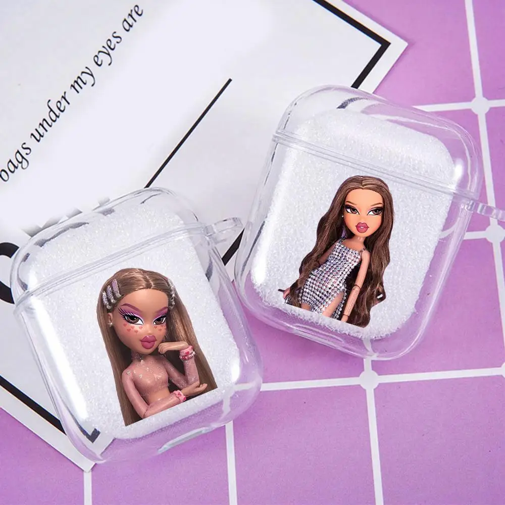 Мягкий силиконовый чехол с милой куклой brразы для Airpods Pro 2 1 беспроводные наушники