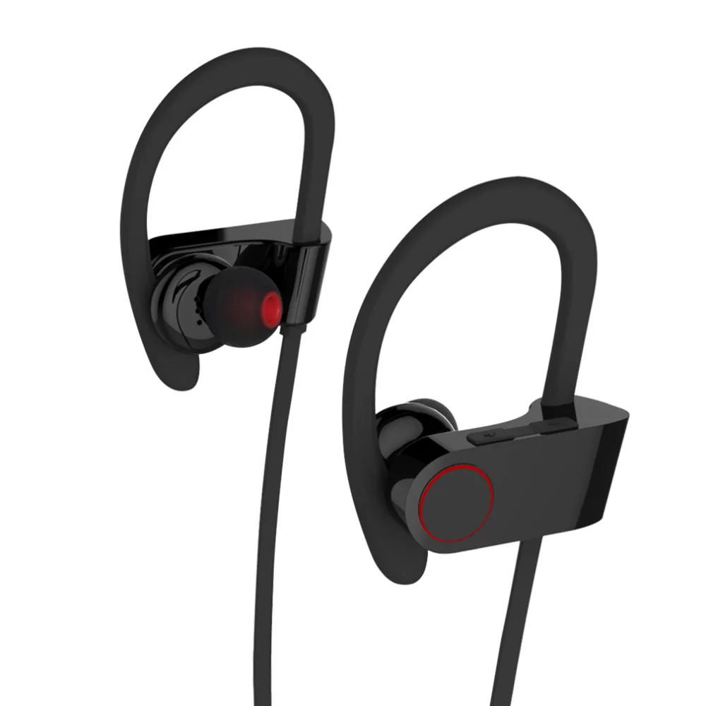 Черный шейный ремешок беспроводные наушники Bluetooth спортивные наушники-вкладыши с защитой от пота наушники с шумоподавлением