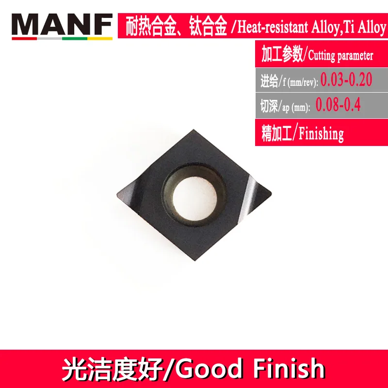 WS2130P(Ni.Ti Alloy) MANF твердосплавный инструмент для обработки деталей вращения вставки CCGT030102L сменный токарный станок вставки CNC Cermet вставлять внутренние поворотные инсетры - Цвет: WS2130P(Ni.Ti Alloy)