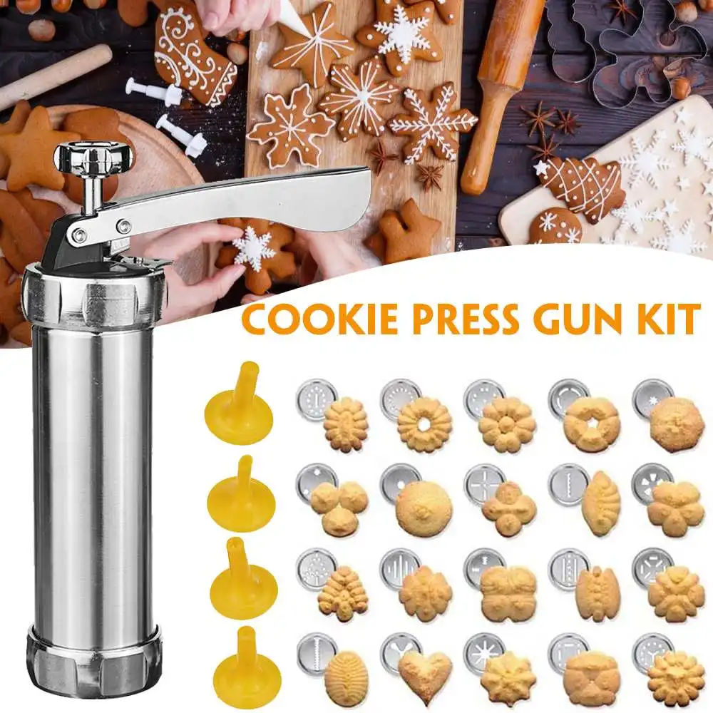 Cookie Press Kit Cookie Maker Making Cake Decorating Tool Kitchen