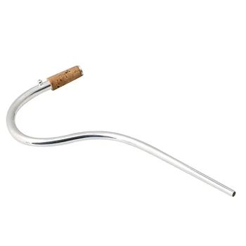 

21.5cm Length Bassoon Copper Mouthpiece with Cork Silver color Bassoon S Tube Copper-Plated Tube Elbow