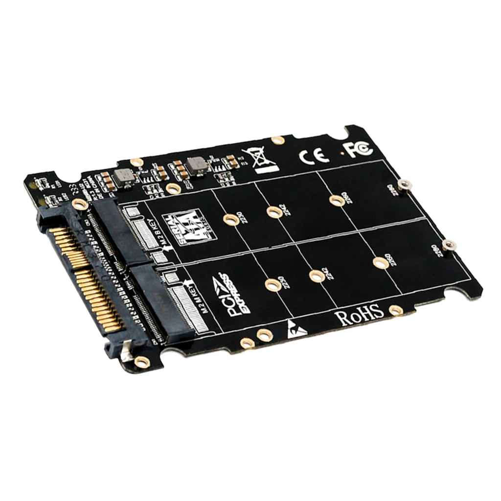 M.2 (Key M / B) To U.2 SFF 8639 Adapter For M.2 NVME SATA SSD