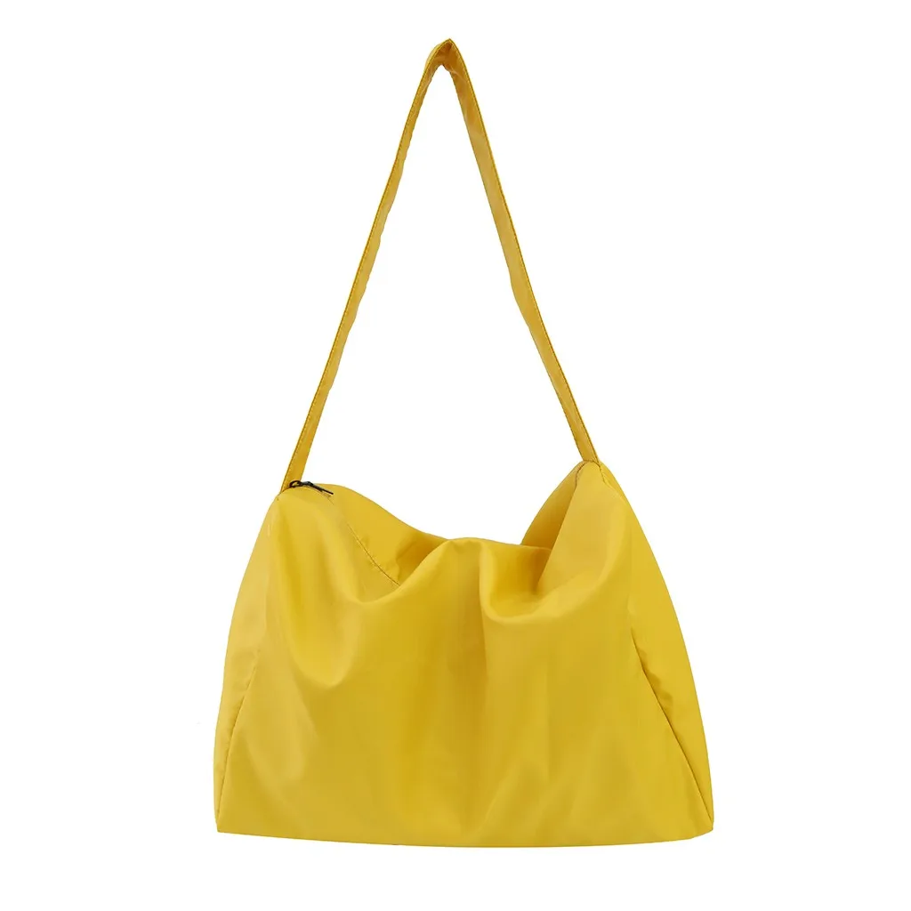 

Fashion Women's Shoulder Bag Outdoor Simple Large Capacity Zipper Messenger Bag Nylon Travel Bag Outdoor Sports Handbag 1210