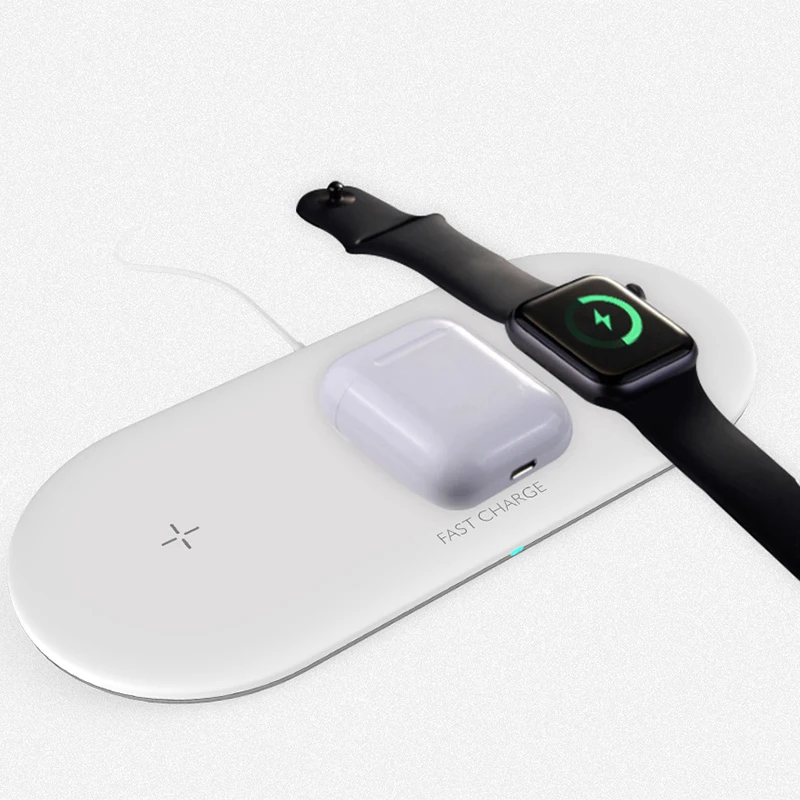 

3 in 1 Wireless Charging Pad, Wireless Charger Station 9W Qi Fast Charging Mat Compatible with AirPods Apple Watch Series 1 2 3