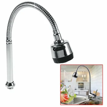 

HOT Stainless Steel 360s Degree Swivel Faucet Hose Kitchen Bathroom Adjustable Pipe Fittings TI99